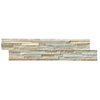 Msi Golden Honey Pencil Ledger Panel 6 In. X 24 In. Natural Quartzite Wall Tile, 8PK ZOR-PNL-0057